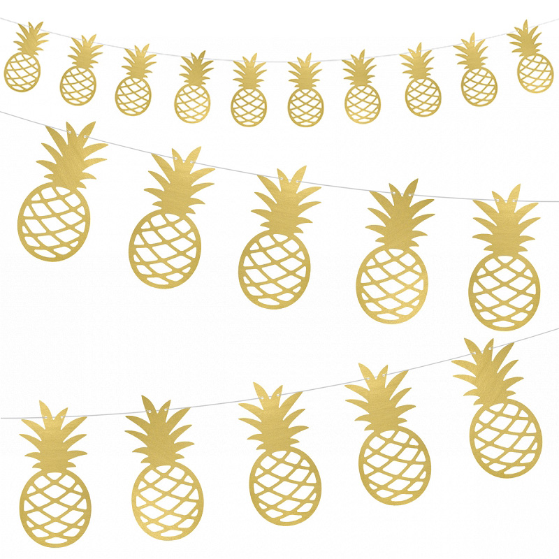 Hawaii Ananas Girlang Guld