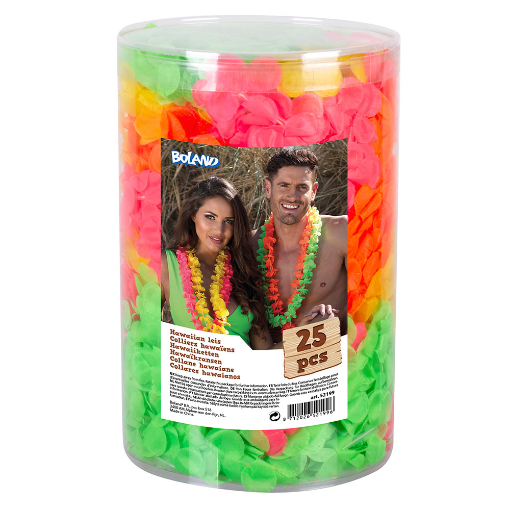Läs mer om Hawaiikransar Flera Färger 25-pack