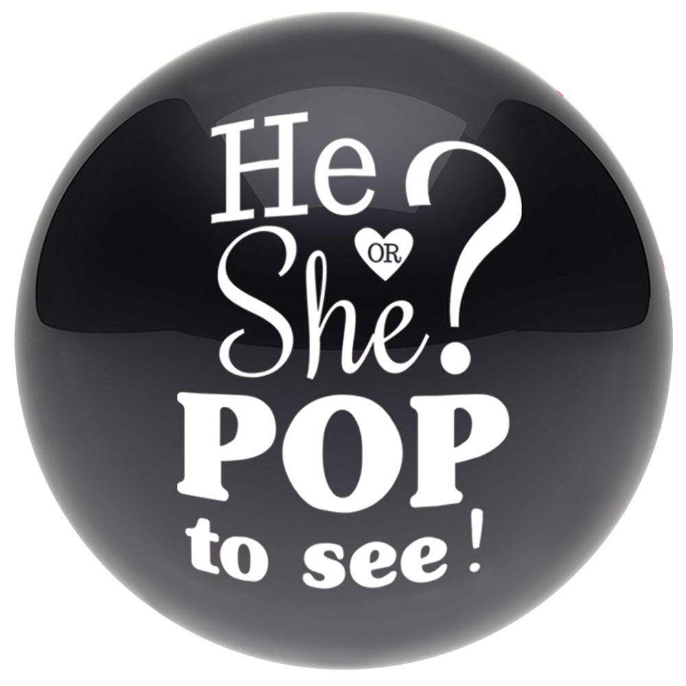 Läs mer om He or She Pop To See Konfettiballong