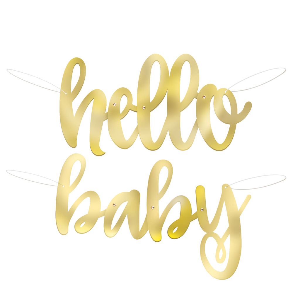 Läs mer om Hello Baby Girlang Guld