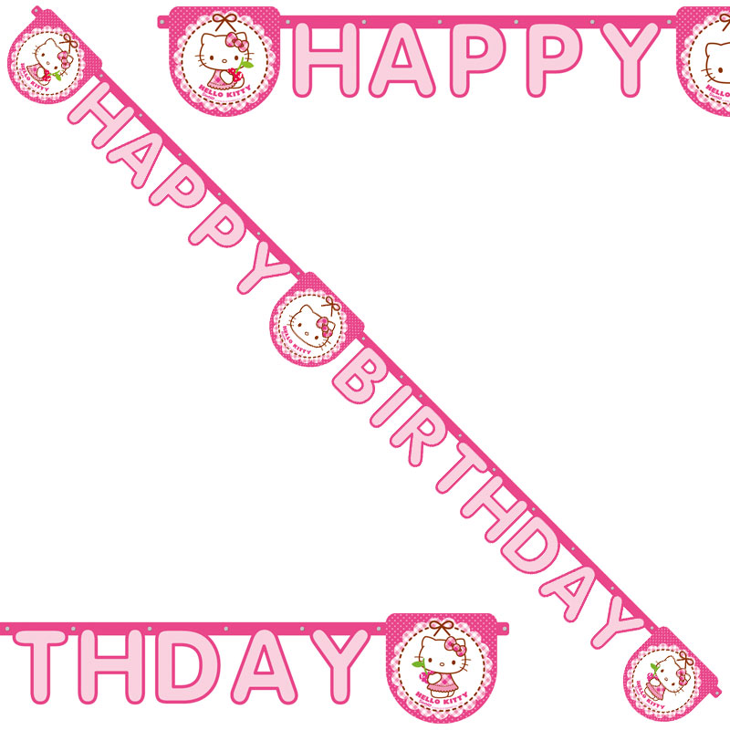 Läs mer om Hello Kitty Happy Birthday Girlang