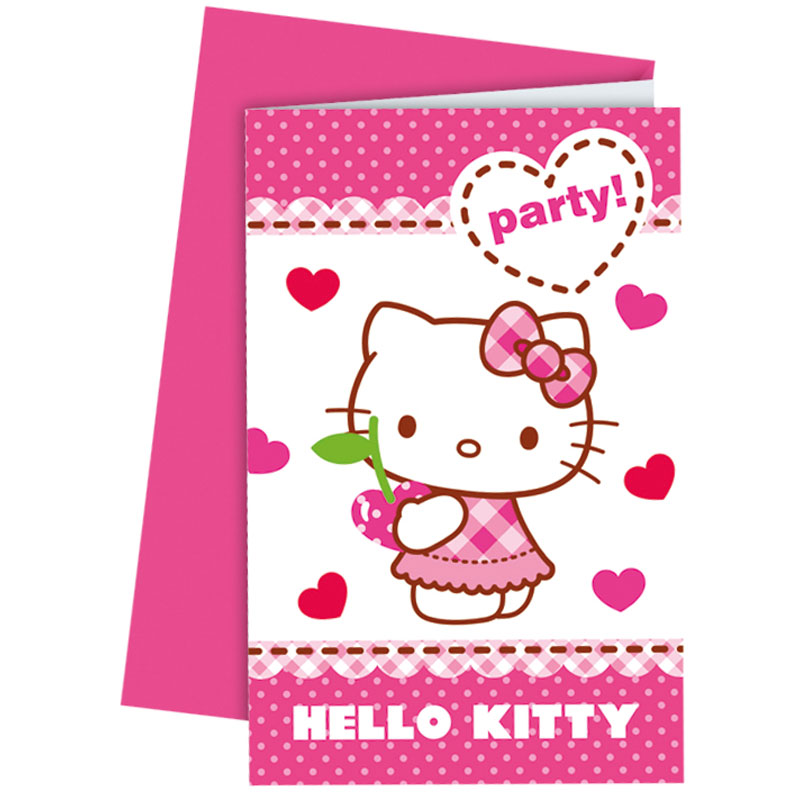 Läs mer om Hello Kitty inbjudningskort