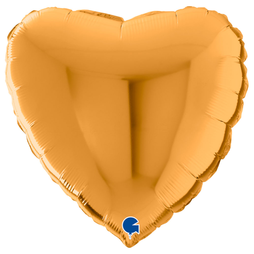 Läs mer om Hjärta Folieballong Guld