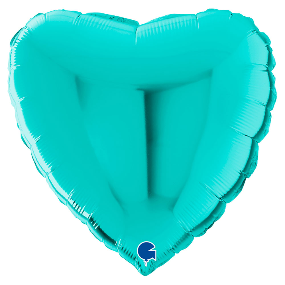 Hjärta Folieballong Tiffany Blå