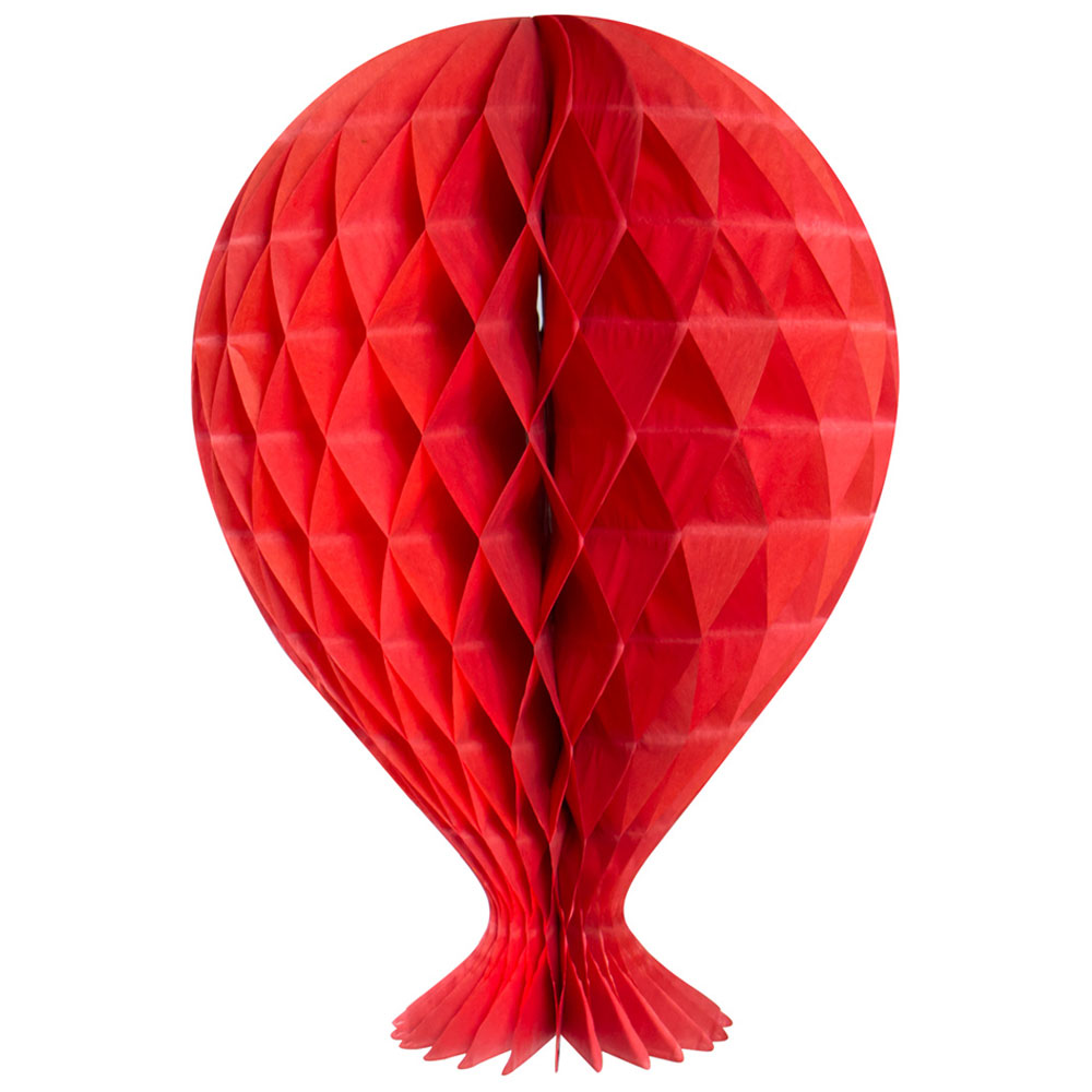 Läs mer om Honeycomb Ballong Röd