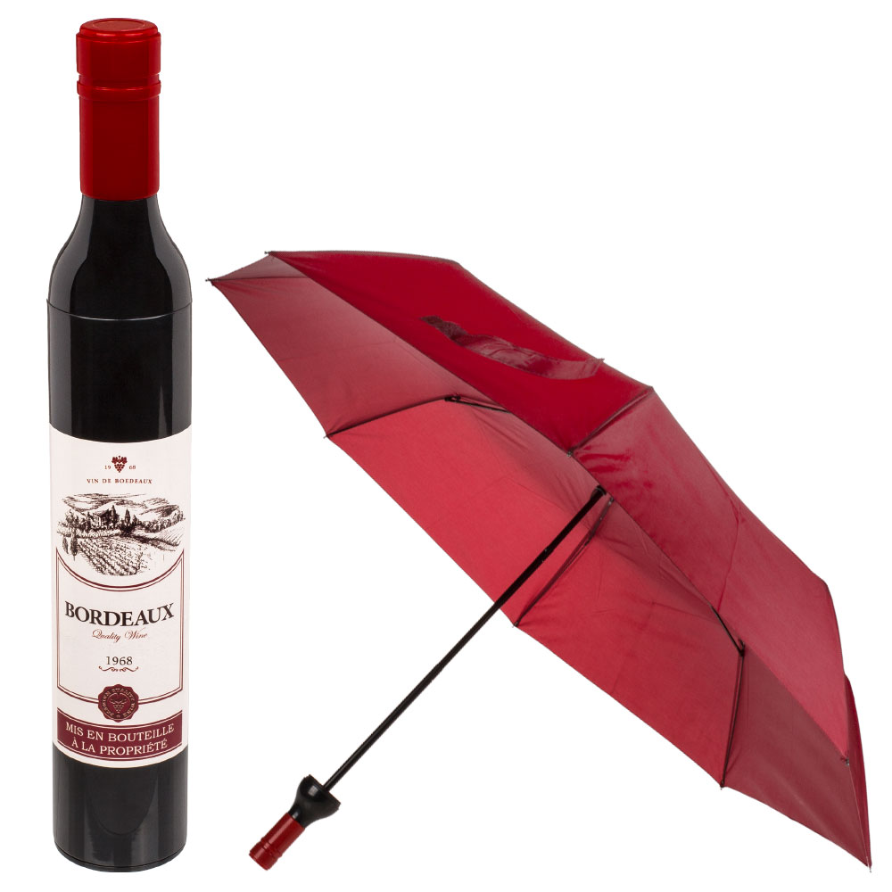 Läs mer om Hopfällbart Paraply Vinflaska