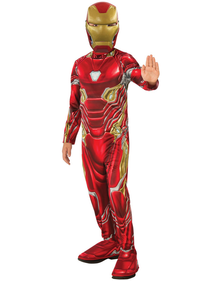Infinity War Iron Man Maskeraddräkt Barn (Small (3-4 år))