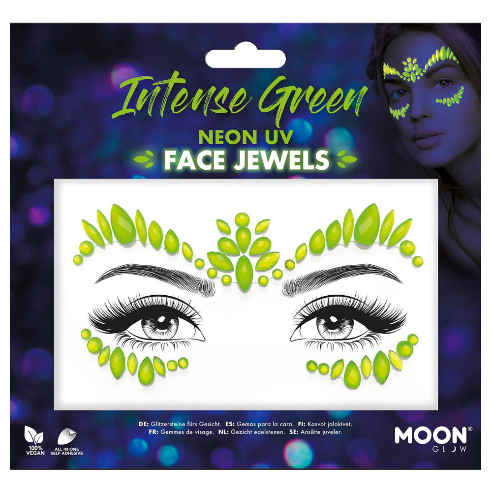 Läs mer om Intense UV Green Ansiktssmycken