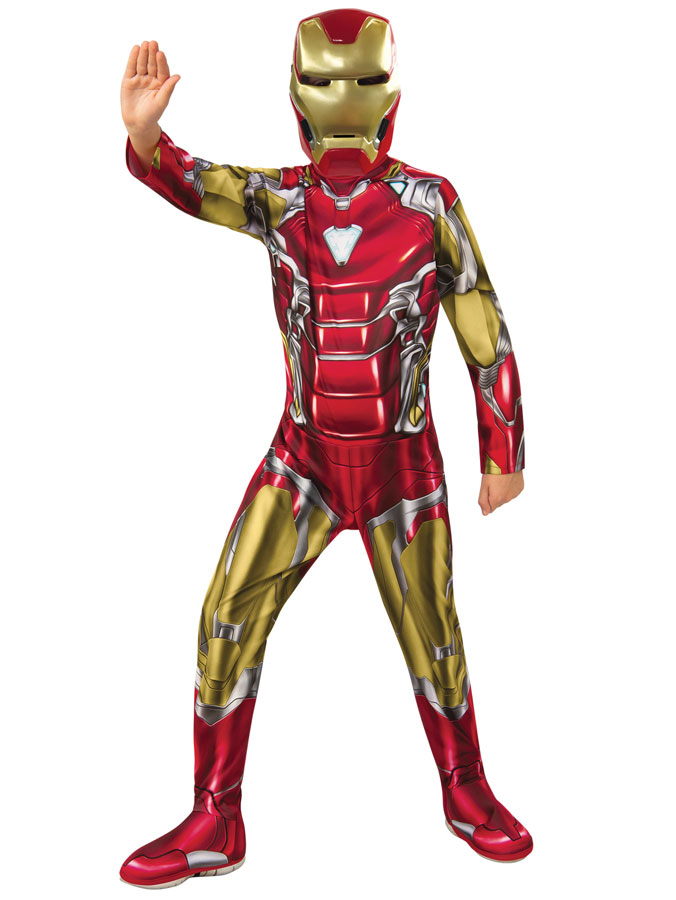 Iron Man Endgame Maskeraddräkt Barn (Small (3-4 år))