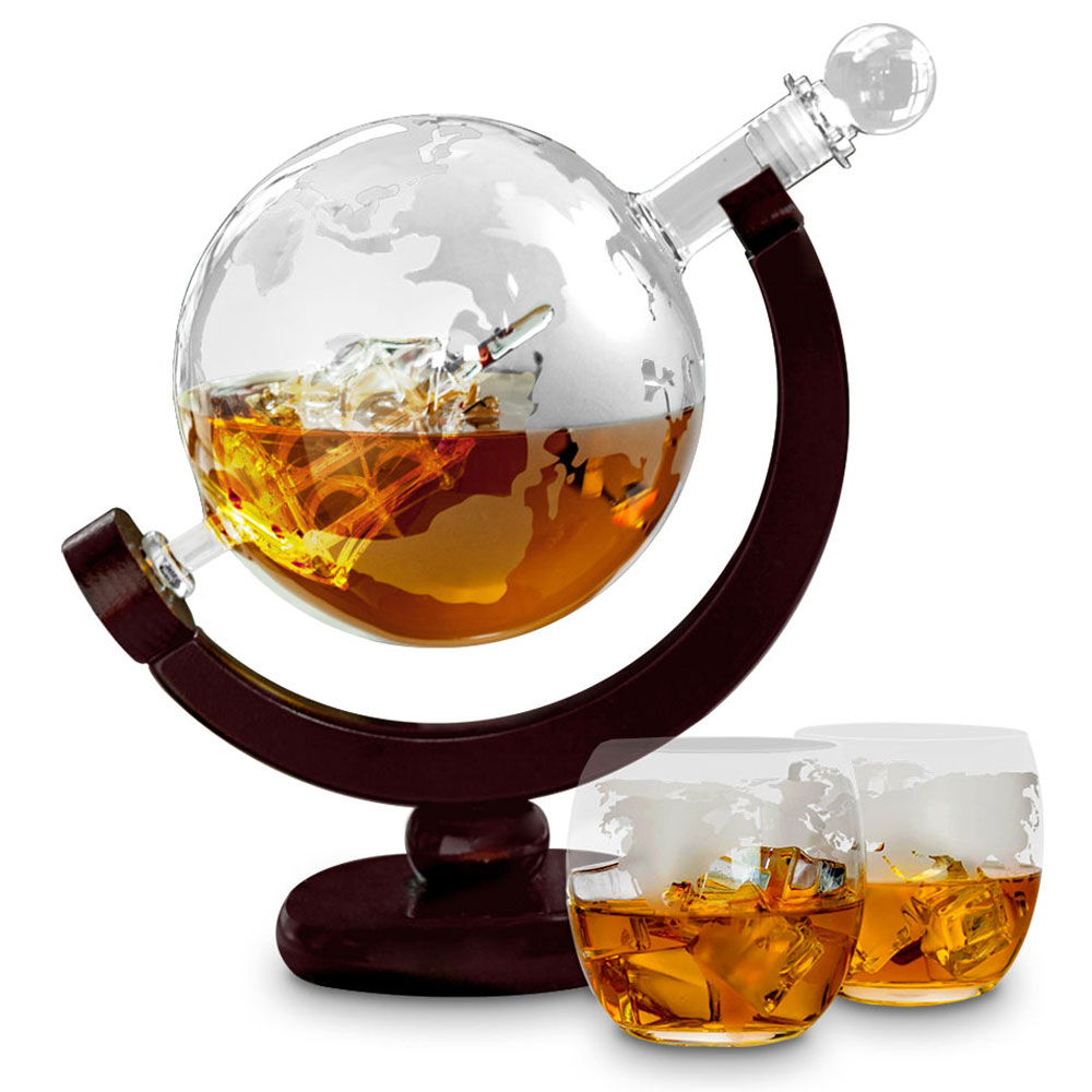Läs mer om Jordglob Whiskey Karaff Set