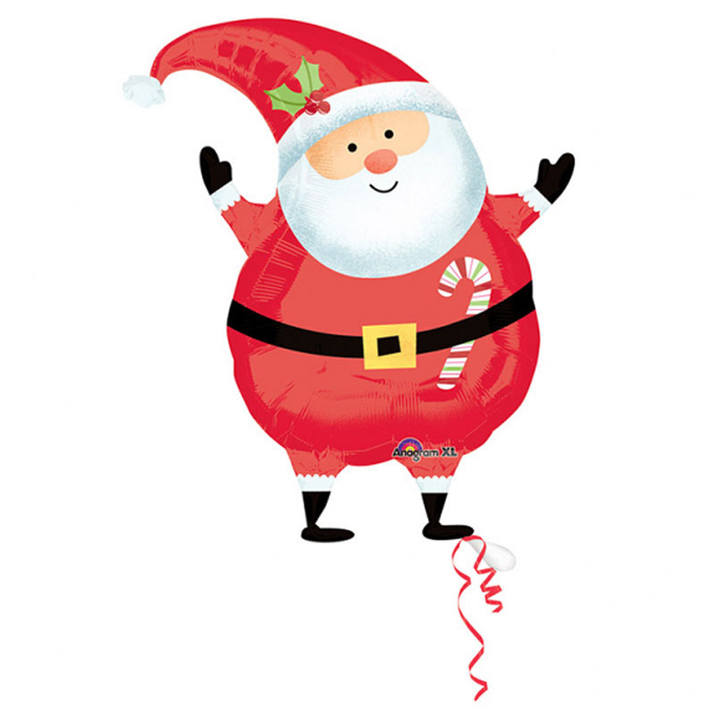 Läs mer om Joyful Santa Tomte Folieballong