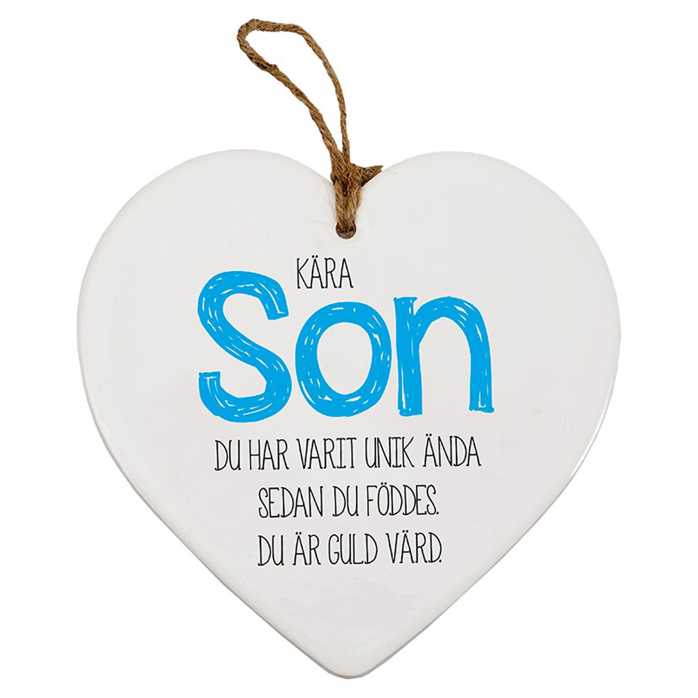 Keramikhjärta Son