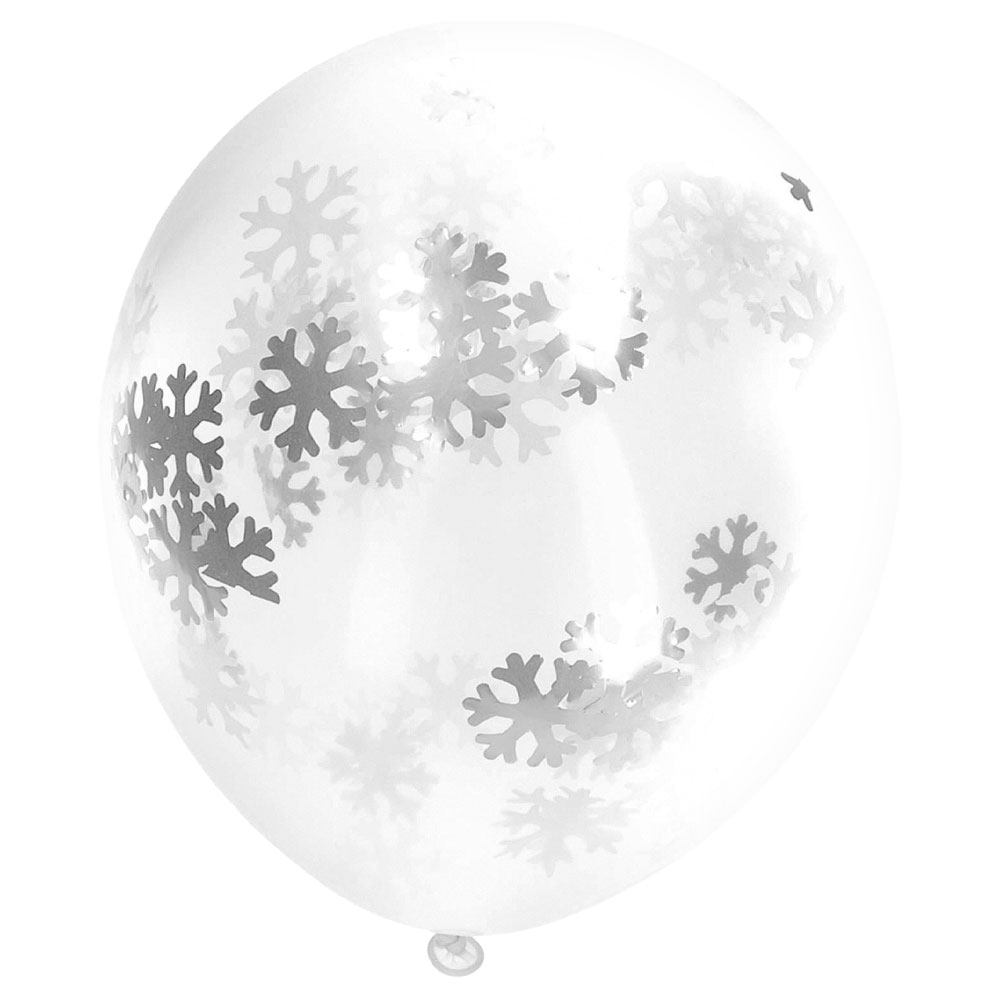 Läs mer om Konfettiballonger Snöflingor