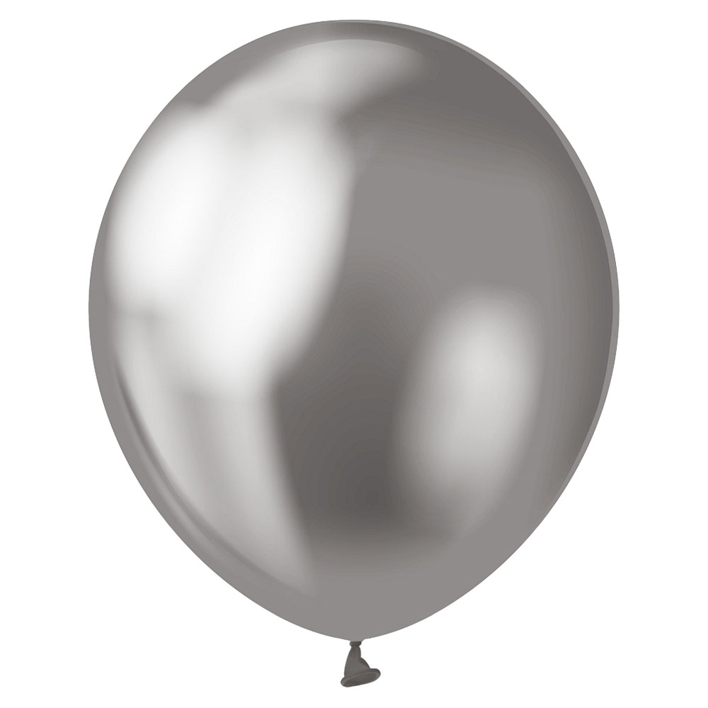 Läs mer om Latexballonger Chrome Grafit Platinum