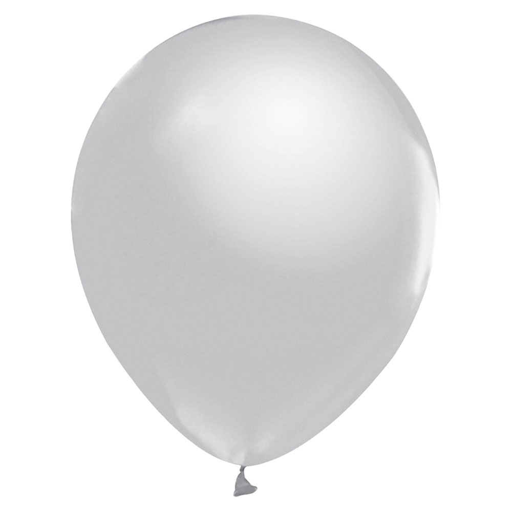 Läs mer om Latexballonger Metallic Silver
