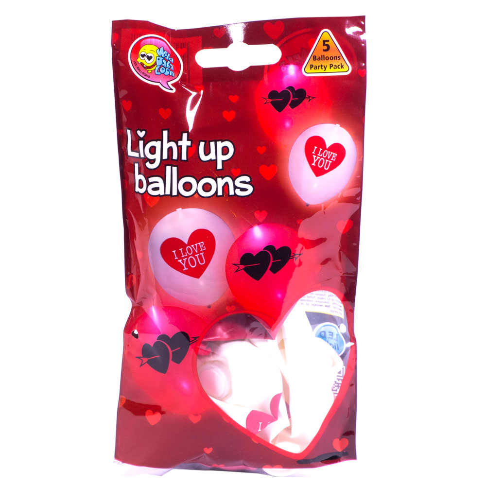 LED Ballong Kärlek och Hjärtan