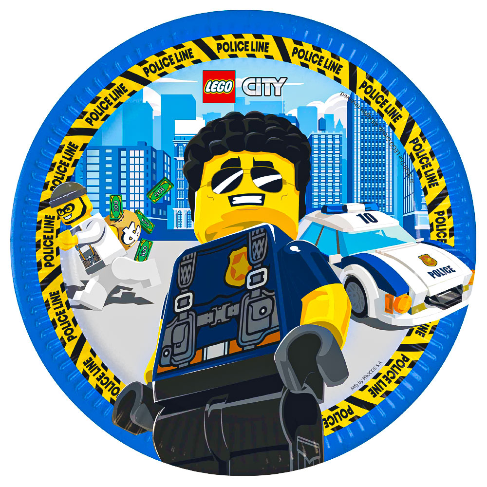 Läs mer om Lego City Papperstallrikar