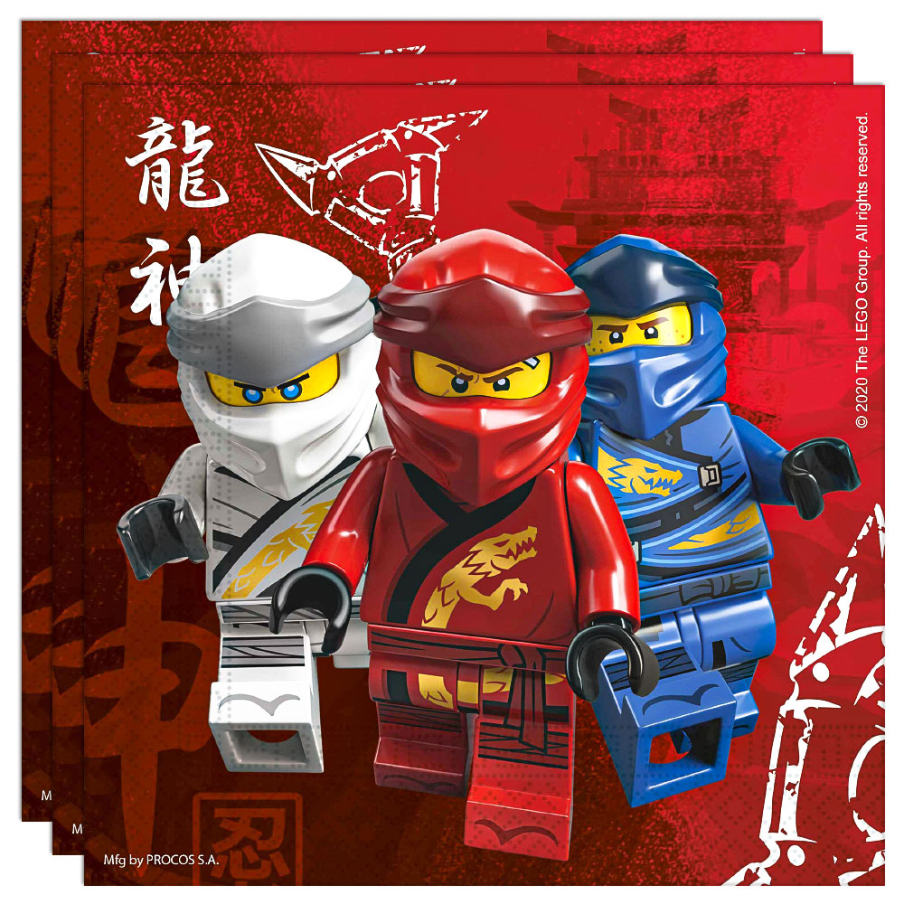 Läs mer om Lego Ninjago Röda Servetter