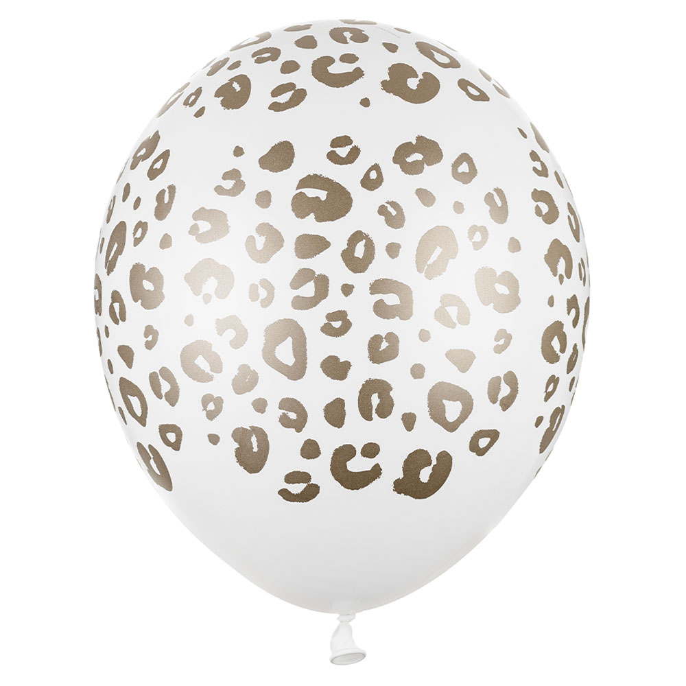 Läs mer om Leopard Latexballonger Guld
