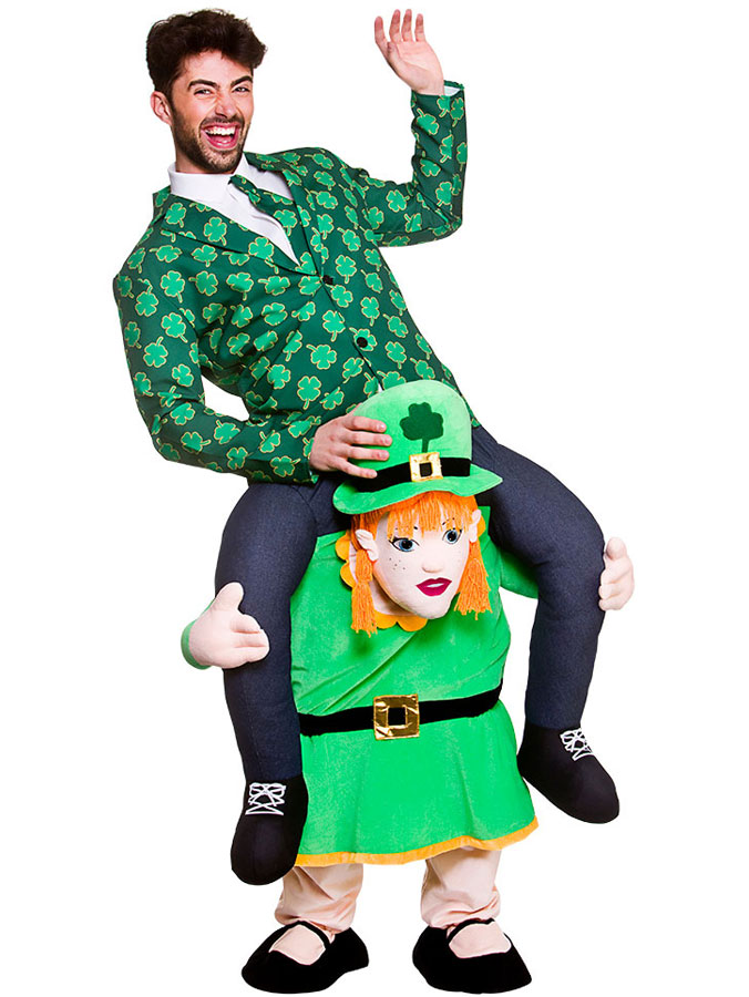 Läs mer om Leprechaun Lass Carry Me Dräkt