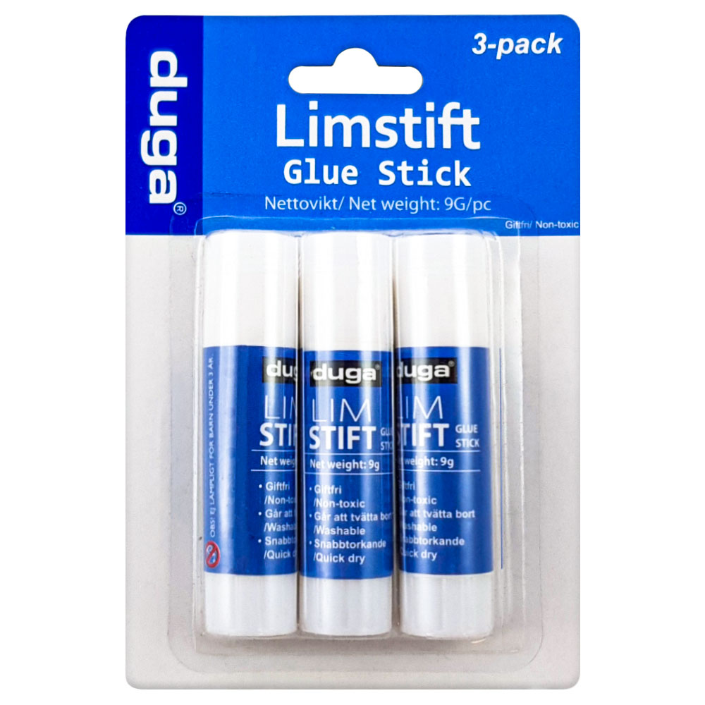 Limstift 3-pack