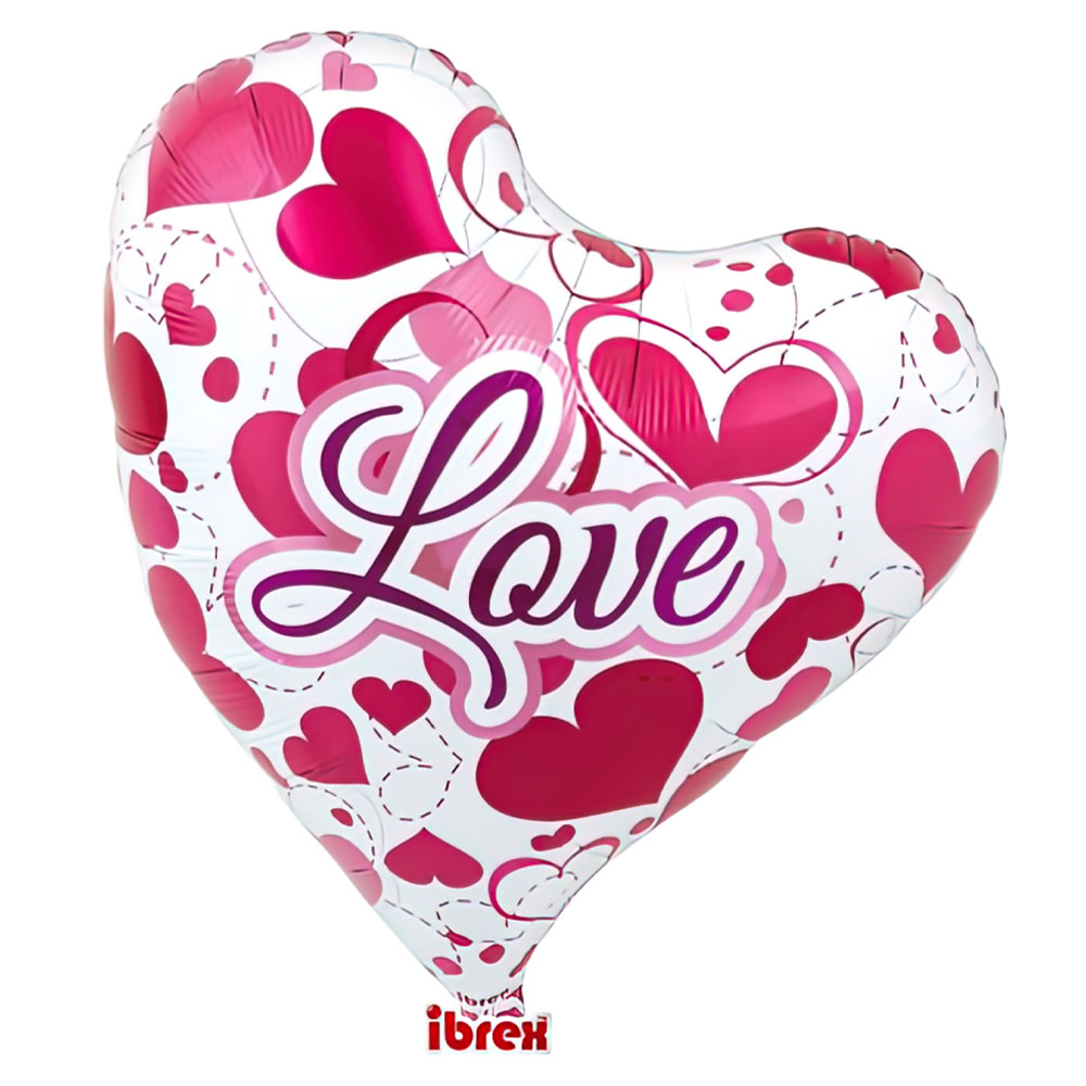 Läs mer om Love Hjärtformad Folieballong