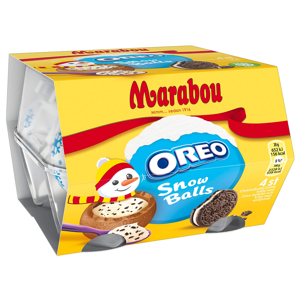 Marabou Oreo Snowballs 4-pack