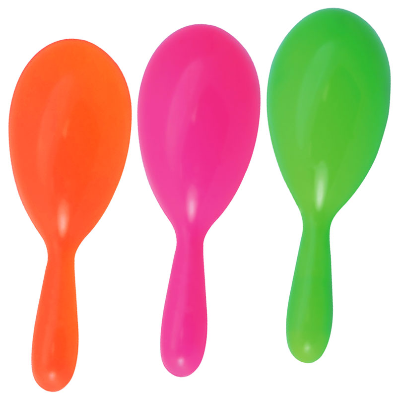 Läs mer om Maracas Neonfärgade 2-pack