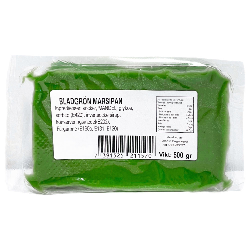 Marsipan Bladgrön 500 gram