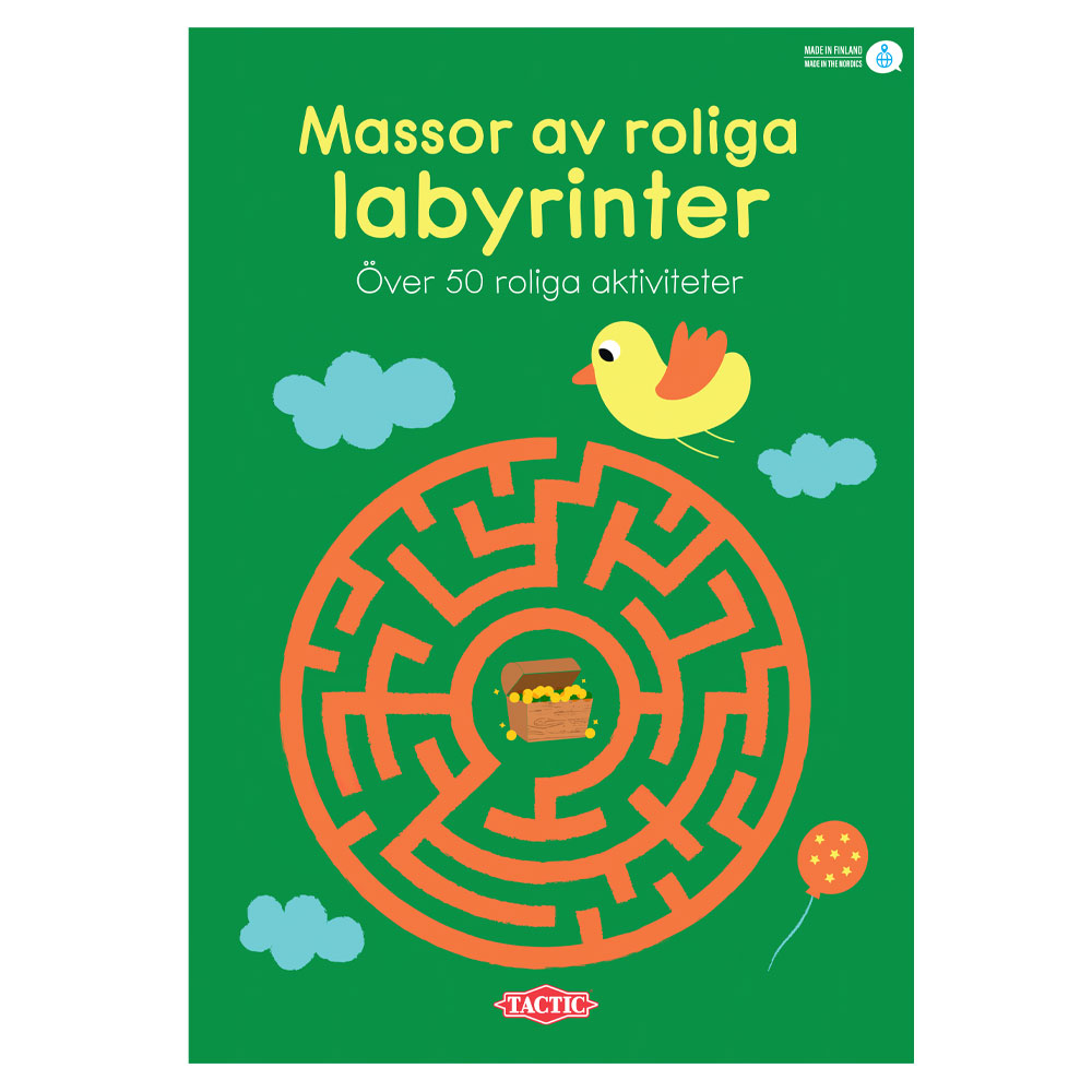 Massor Av Roliga Labyrinter Pysselbok