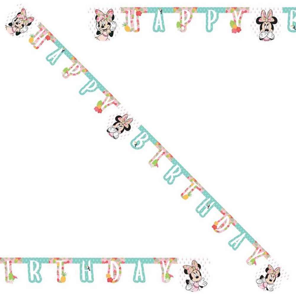 Mimmi Pigg Tropical Happy Birthday Banderoll