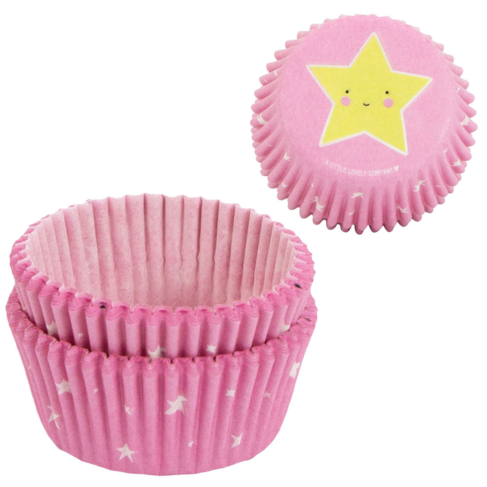 Muffinsformar Stjärnor Ljusrosa