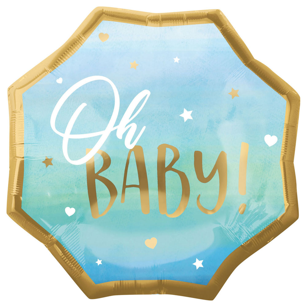 Läs mer om Oh Baby Folieballong Ljusblå