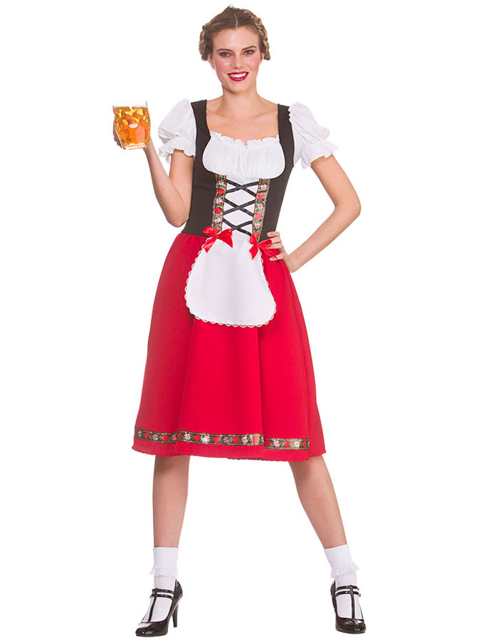 Läs mer om Oktoberfest Dirndl Maskeraddräkt