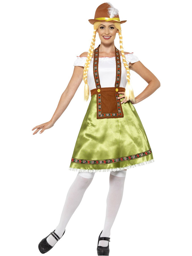 Oktoberfest Klänning Maskeraddräkt (Small (str. 36-38))