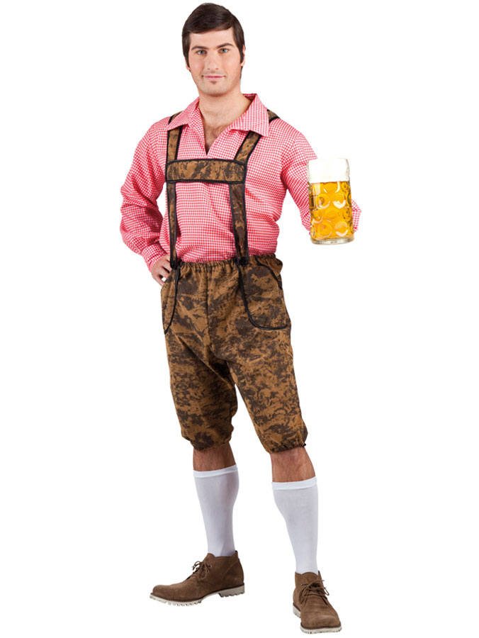 Oktoberfest Shorts och Skjorta (Small)