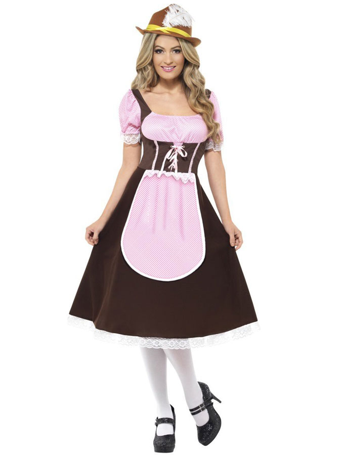 Oktoberfest Tavern Girl Dräkt (Small (str. 36-38))