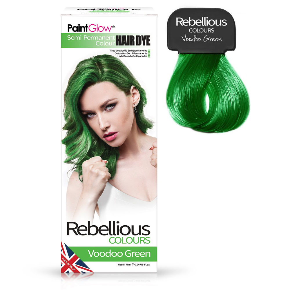 Läs mer om PaintGlow Semi-Permanent Hårfärg Voodoo Green