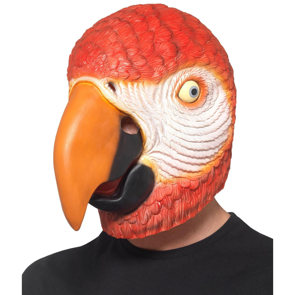 Vuxenmasker - Papegoja Latex Mask