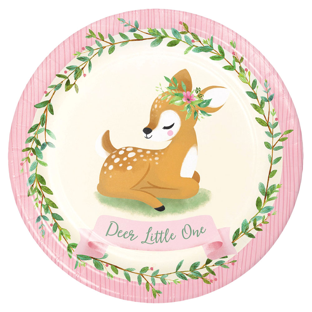 Läs mer om Papptallrikar Deer Little One