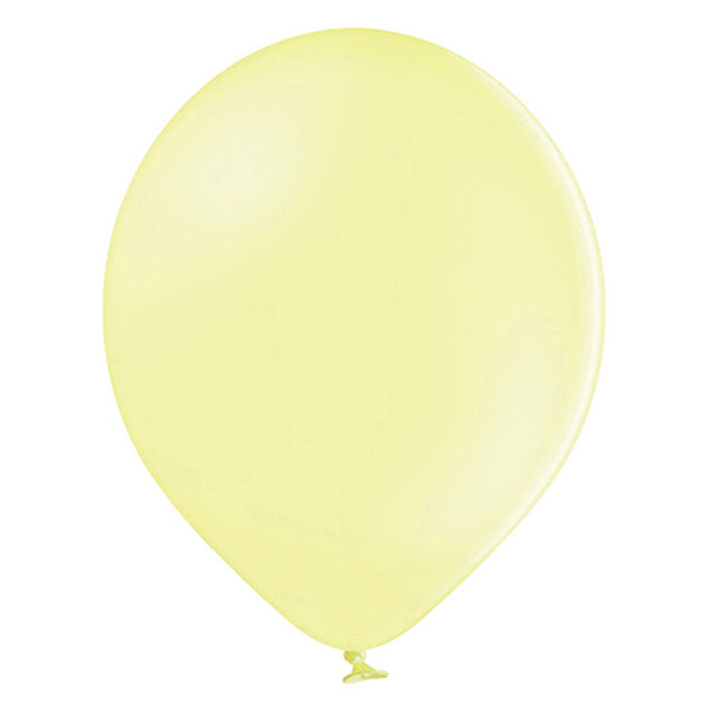 Läs mer om Små Pastell Ljusgula Latexballonger 100-pack