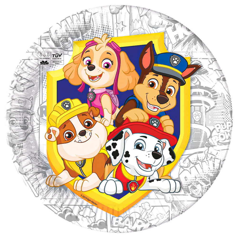 Läs mer om Paw Patrol Papperstallrikar Komposterbara