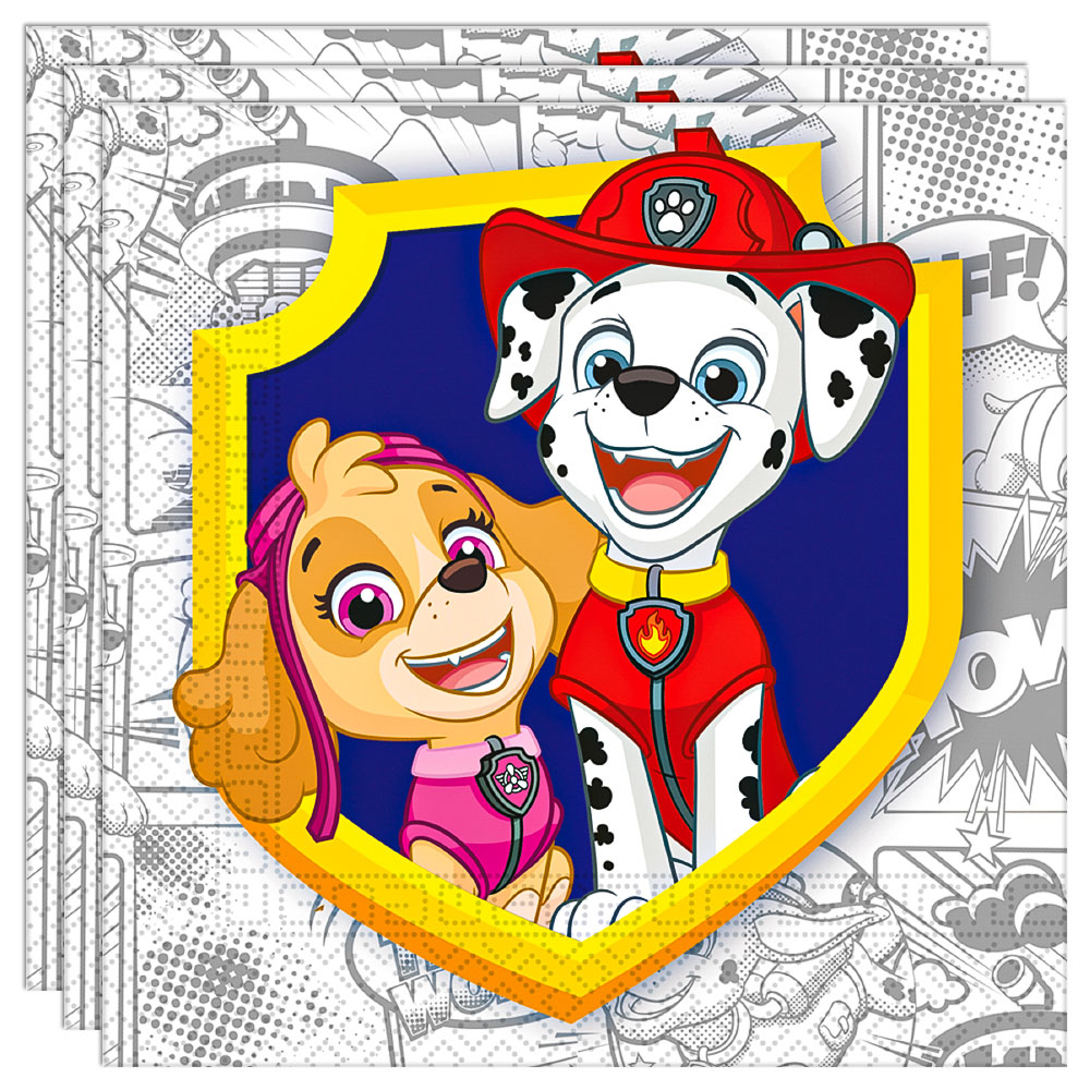 Läs mer om Paw Patrol Servetter Komposterbara