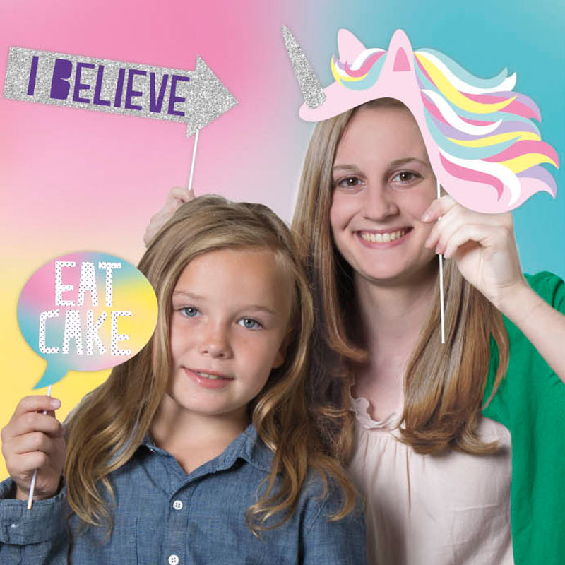 Läs mer om Photo Booth Props Unicorns