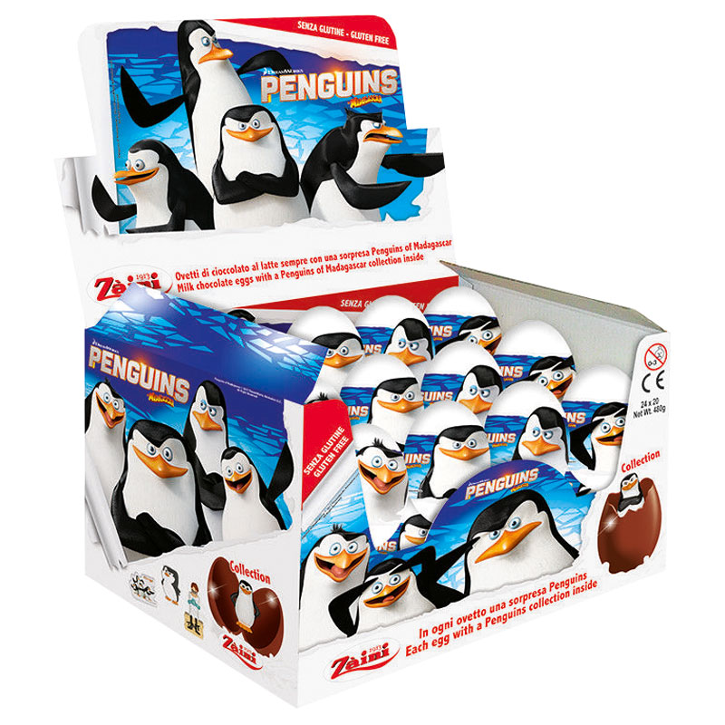 Pingvinerna Chokladägg med Överraskning