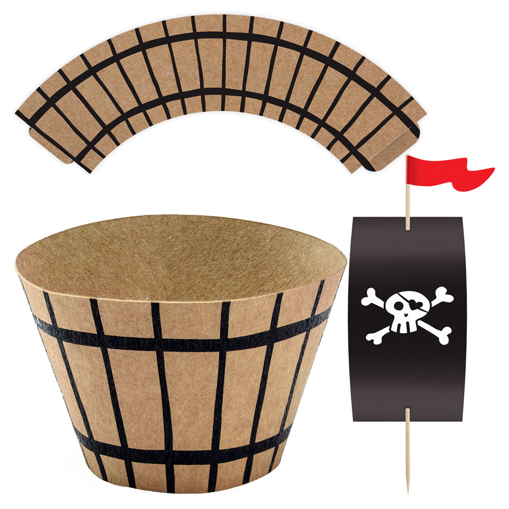 Läs mer om Pirates Party Cupcake Dekorations Kit