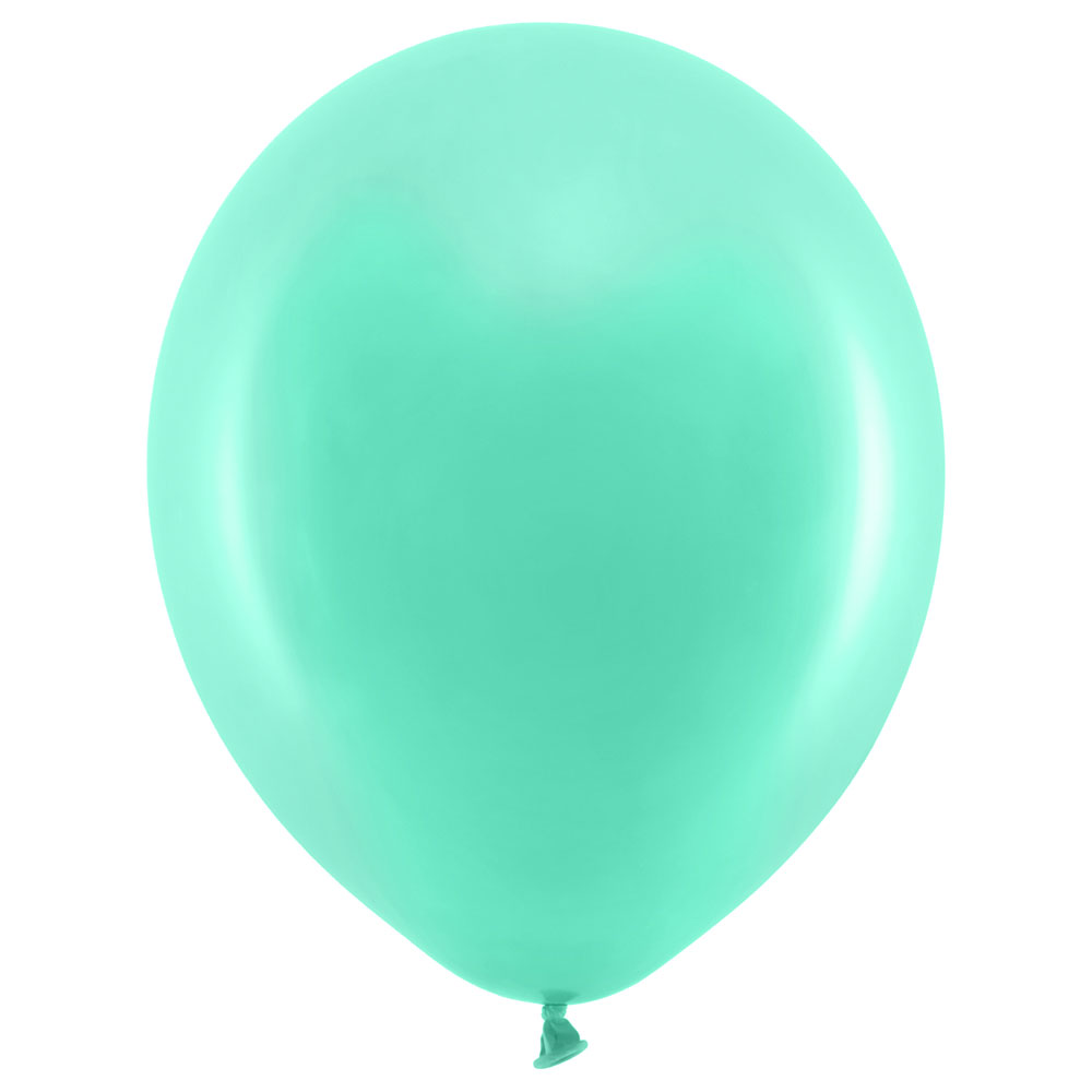 Läs mer om Rainbow Latexballonger Mintgröna 100-pack