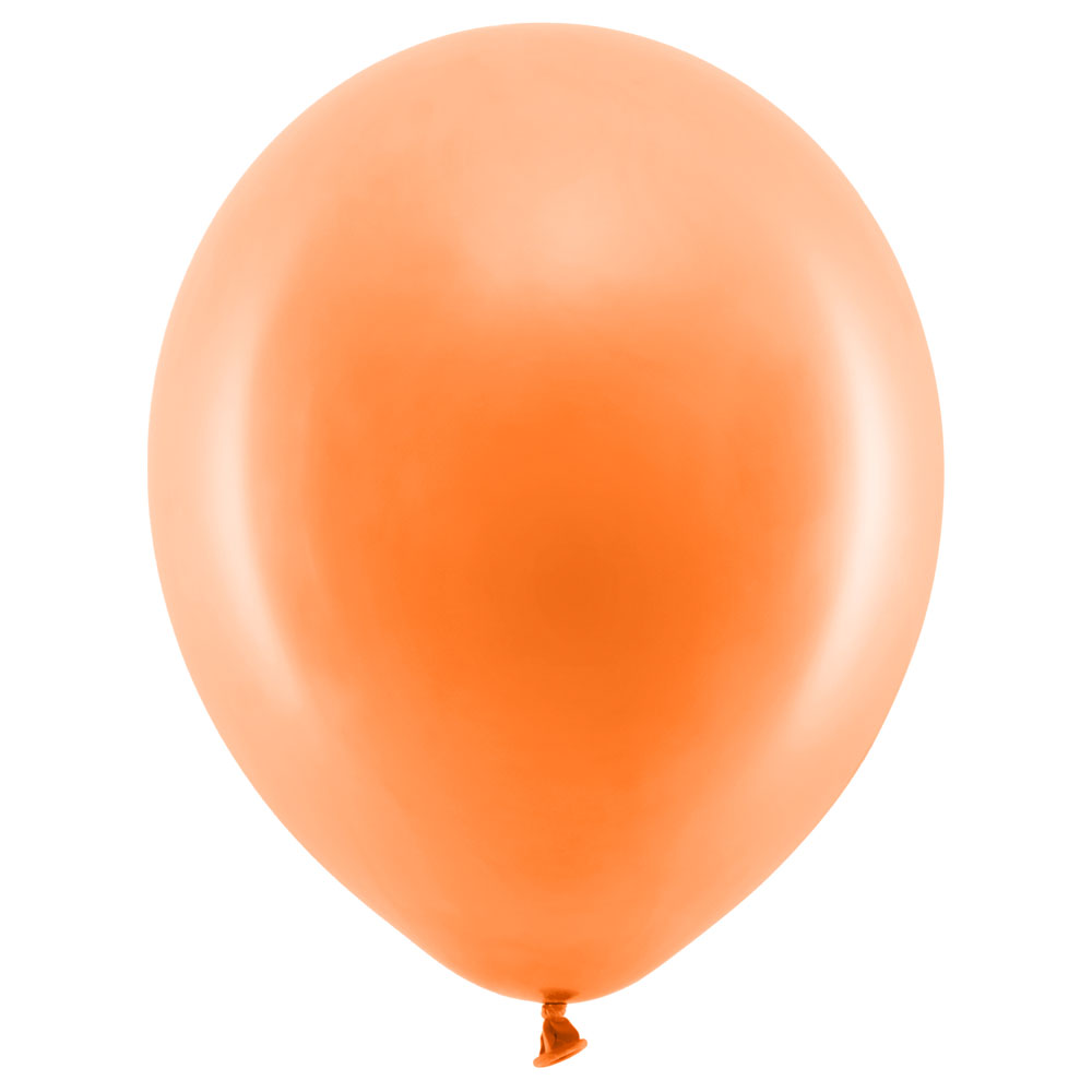 Läs mer om Rainbow Latexballonger Orange 100-pack
