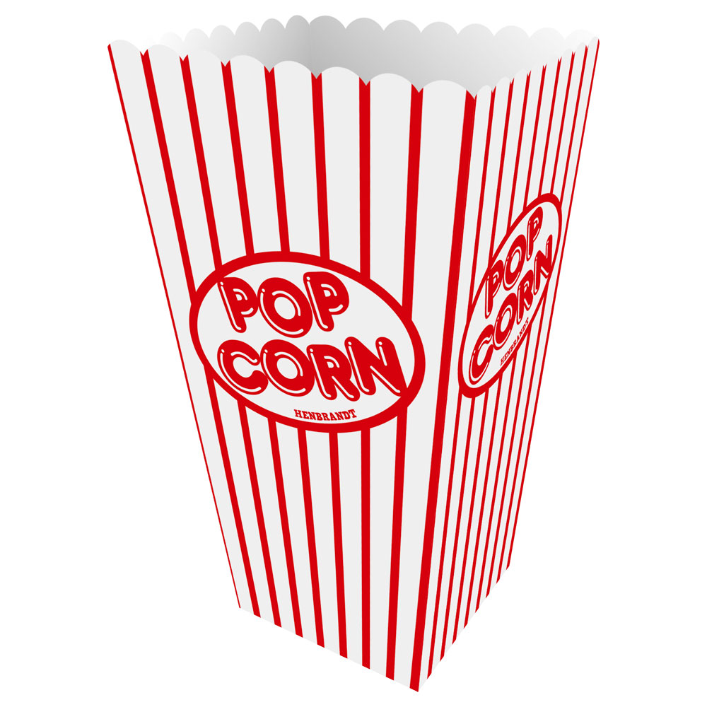 Läs mer om Randiga Popcornbägare Vit & Röd