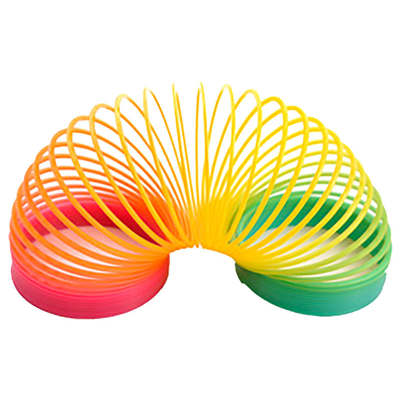 Läs mer om Regnbågsfärgad Slinky Leksak